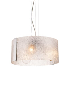 ΚΡΕΜΑΣΤΟ ΓΥΑΛΙΝΟ Φ45CM 3XE27 DIONE ACA DECOR – OYD10087ASP3