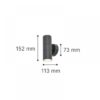 it-Lighting Ouachita 2xGU10 Outdoor Up-Down Wall Lamp Grey D15.2cmx11.3cm (80200634)