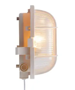 Nordlux Skotlampe Φωτιστικό Τοίχου Λευκό E27 Πλαστικό/Γυάλινο – 17051001