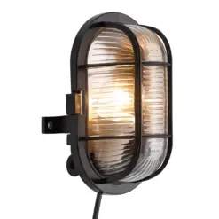 Nordlux Skotlampe Φωτιστικό Τοίχου Μαύρο E27 Πλαστικό/Γυάλινο – 17051003