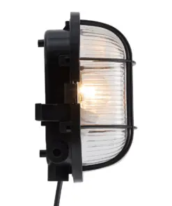 Nordlux Skotlampe Φωτιστικό Τοίχου Μαύρο E27 Πλαστικό/Γυάλινο – 17051003