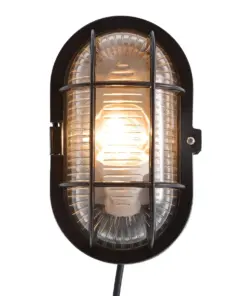 Nordlux Skotlampe Φωτιστικό Τοίχου Μαύρο E27 Πλαστικό/Γυάλινο – 17051003