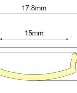 Προφίλ Αλουμινίου WHIP Eύκαμπτο για LED Ταινίες με Οπάλ Κάλυμμα 2m ACA – P114NU