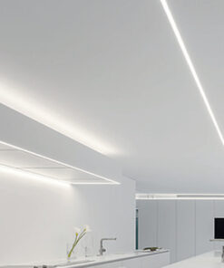 Προφίλ Αλουμινίου Χωνευτό Brook για LED Ταινίες με Οπάλ Κάλυμμα 2m ACA – P116