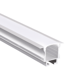 Προφίλ Αλουμινίου Χωνευτό Brook για LED Ταινίες με Οπάλ Κάλυμμα 2m ACA – P116
