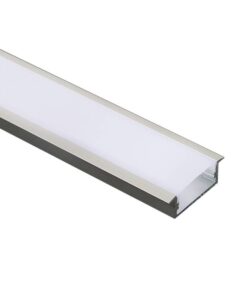 Προφίλ Αλουμινίου Χωνευτό Norm για LED Ταινίες με Οπάλ Κάλυμμα 2m ACA – P119U