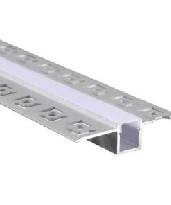Προφίλ Αλουμινίου Γυψοσανίδας Χωνευτό για LED Ταινίες με Οπάλ Κάλυμμα 2m ACA – P121U