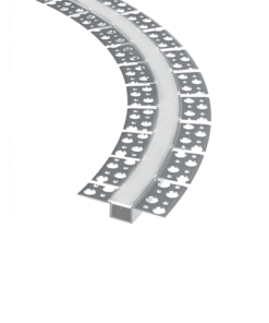 Ευκαμπτο Trimless Προφίλ Αλουμινίου Γυψοσανίδας 9mm Οπάλ Κάλυμμα Σιλικόνης 2m ACA – P121FL