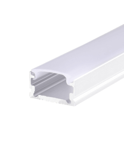 Λευκό Προφίλ Αλουμινίου Micro για LED Ταινίες με Οπάλ Κάλυμμα 2m ACA – P151WU