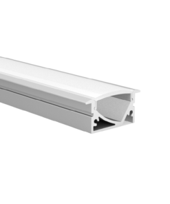 Προφίλ Αλουμινίου Χωνευτό για LED Ταινίες με Οπάλ Κάλυμμα 2m ACA – P191