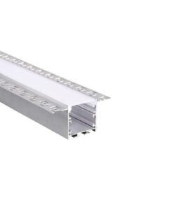 Προφίλ Αλουμινίου Γυψοσανίδας Χωνευτό για LED Ταινίες με Οπάλ Κάλυμμα 2m ACA – P235U