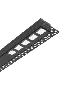 AISH BLACK ALUMINUM TRIMLESS PROFILE 2.5m/pc WITHOUT COVER ACA – P240T