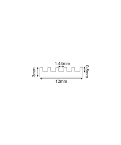 SIM Προφίλ Από Αλουμίνιο Ψύκτρα Απαγωγής Θερμότητας 2m ACA – P42AU