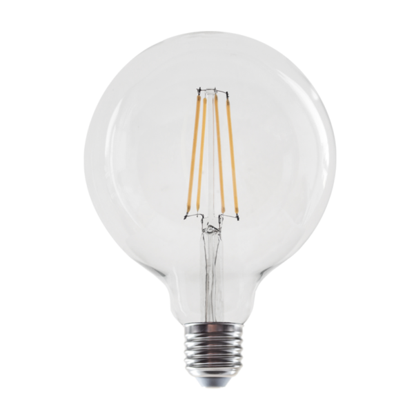 LED Λάμπα E27 G125 Filament 8W Diolamp 360° 980lm 2700K - PALA1258WW