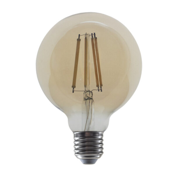 LED Λάμπα E27 G95 Filament Amber 10W Step Dimmable Diolamp 360° 1260lm 2700K - PALA9510WWAMSD