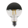 LED Λάμπα Ανεστραμμένου Καθρέπτη Μαύρη E27 G95 Filament 8W Dimmable Diolamp 360° 900lm 2700K – PALA958WWDIMB