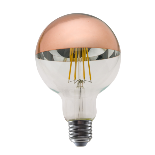 LED Λάμπα Ανεστραμμένου Καθρέπτη E27 G95 Filament 8W Dimmable Diolamp 360° 900lm 2700K - PALA958WWDIMRG