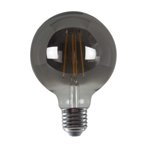 LED Λάμπα E27 G95 Filament 8W Smoky Diolamp 360° 400lm 1800K - PALA958WWSM