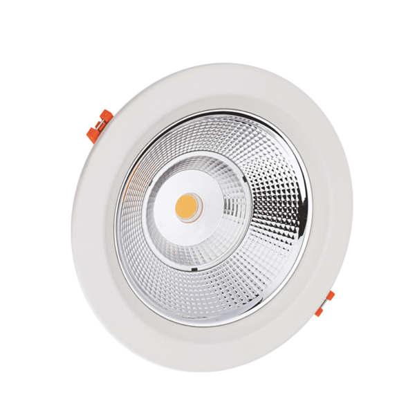 LED COB Χωνευτό Στρογγυλό 40W 3400lm 90° ACA Φυσικό 4000K – PARO4040