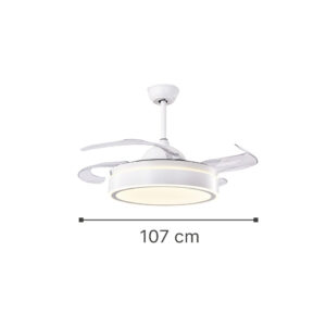 InLight Peyto 36W 3CCT LED Fan Light in White Color (102000310)