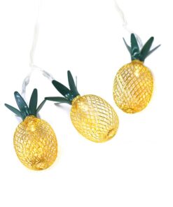 METAL STRING LIGHTS (PINEAPPLE)” ΑΝΑΝΑΣ 10 LED ΛΑΜΠΑΚ ΣΕΙΡΑ ΜΠΑΤΑΡ(2xΑΑ) ΘΕΡΜΟ ΛΕΥΚΟ IP20 135+30cm  ACA – PINEAPPLE10WW2A