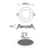 LED Πάνελ Στρογγυλό 48W ACA Ψυχρό  6500K – PLATO4865RW