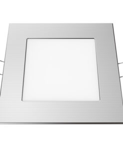 LED Πάνελ Τετράγωνο Χωνευτό Νίκελ Ματ 6W 400lm 12X12cm Θερμό 3000Κ ACA – PLATO630SNM