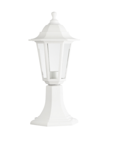 Φωτιστικό Δαπέδου 1xΕ27 Φανάρι Εξάγωνο Πλαστικό Λευκό IP44 ACA – PLGQ3W