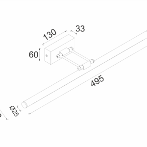 ΕΠΙΤΟΙΧΟ ΦΩΤΙΣΤΙΚΟ LED 12W 4000K 780LM ΧΡΩΜΙΟ ΜΕΤΑΛΛΙΚΟ IP44 50X6X19CM RIO ACA – PN10LEDW504CH