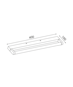 ΕΠΙΤΟΙΧΟ Φ/Σ LED 6W 380LM 4000K ΟΡΕΙΧΑΛΚΟ ΑΛΟΥΜΙΝΙΟ 400Χ100Χ25ΜΜ BATI ACA – PN2834LED40BR