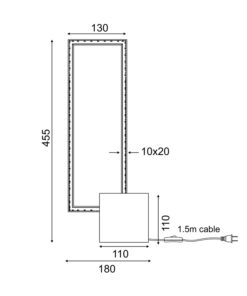 ΕΠΙΤΡΑΠΕΖΙΟ ΦΩΤΙΣΤΙΚΟ LED 12W 3000K 980LM AELIA ΜΑΥΡΟ ΜΕΤ/ΚΟ IP20 18X11XH46CM ACA DECOR – PN30LEDTBK