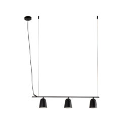 Faro Barcelona STUDIO PENDANT LAMP LINEAR BLACK SHADE S 1XE14 – 28266FR