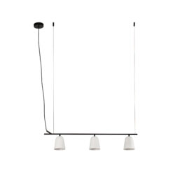 Faro Barcelona STUDIO PENDANT LAMP LINEAR WHITE SHADE S 1XE14 – 28267FR