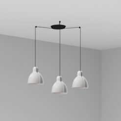 Faro Barcelona VENICE WHITE PENDANT ø200 1x E27 3L – 64255-124-3LFR