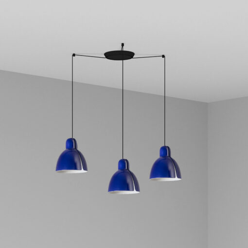 PR180561BI52874_64255_128_3L_VENICE_COLGANTE_AZUL_COBALTO_o200_1xE27_3L_SZ2 Faro Barcelona VENICE COBALT BLUE PENDANT ø200 1xE27 3L – 64255-128-3LFR