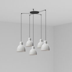 Faro Barcelona VENICE WHITE PENDANT ø200 1x E27 5L – 64255-124-5LFR