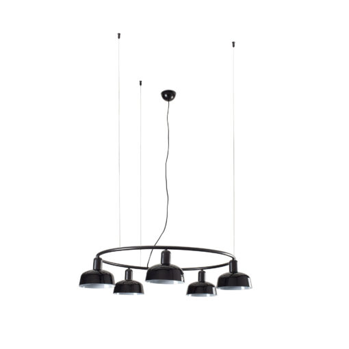 Faro Barcelona TATAWIN CIRCULAR PENDANT BLACK SHADE S 5xE27 – 20343-117-5LFR