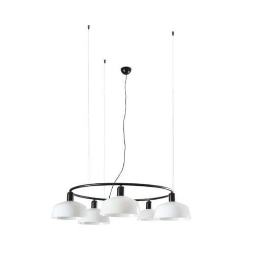 Faro Barcelona TATAWIN CIRCULAR PENDANT WHITE SHADE M 5xE27 – 20343-119-5LFR