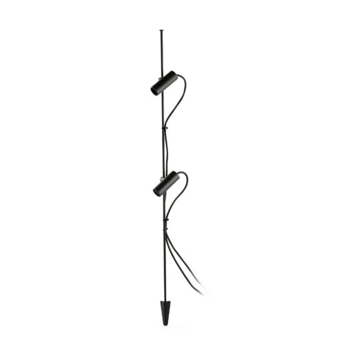 PR181690BI53098_75709_233_CLAP_ESTACA_NEGRA_1030_LED_2X6W_3000K_38deg_24V_SZ2 Faro Barcelona CLAP SPIKE BLACK 1030 LED 2X6W 3000K 38° 24V – 75709-233FR