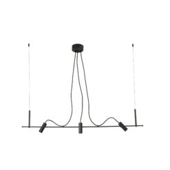 Faro Barcelona CLAP LINEAL PENDANT BLACK 3X6W 3000K 38° – 75711-233FR