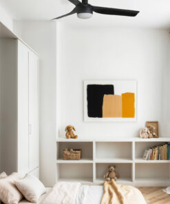 Faro Barcelona Ανεμιστήρας Οροφής MINI PUNT S Ø900mm Μαύρος με LED CCT Φωτισμό- 33822WP-1TWFR