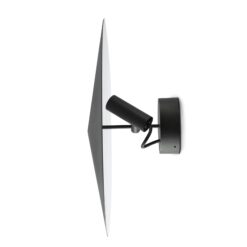 Faro Barcelona CLAP PROJ. WALL/CEI BLACK LED 6W 3000K 38° W/PLAT – 75710-233PFR
