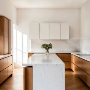 Faro Barcelona PUNT TUB M Ø1300MM WHITE 3 LIGHT W. BLADES – 33829FR