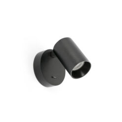 Faro Barcelona STAN BLACK WALL LAMP WITH SWITCH 1XGU10 – 43768FR