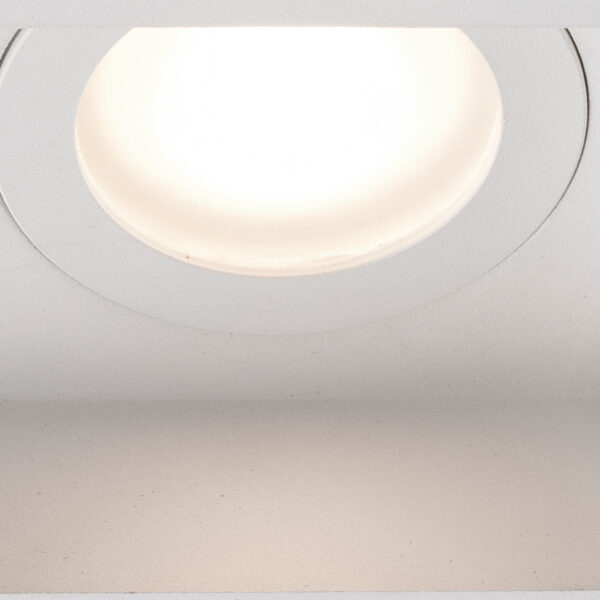 Διπλή Βάση Σποτ HYDE IP44 Λευκή Τετράγωνη 2xGU10 FARO – 40124