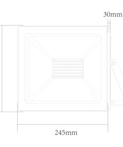 LED Προβολέας 100W ACA Μαύρος 110° 8100lm Αδιάβροχος IP66 3000K – Q10030