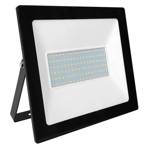 LED Προβολέας 100W ACA Μαύρος 110° 8100lm Αδιάβροχος IP66 3000K - Q10030