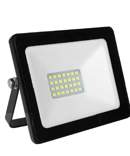 LED Προβολέας 10W ACA Μαύρο Αδιάβροχος IP66 Ψυχρό Λευκό 6000K – Q1060