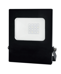 LED Προβολέας 10W ACA Μαύρος 110° Αδιάβροχος IP66 Πολύχρωμος RGB+6000K – Q10RGBW