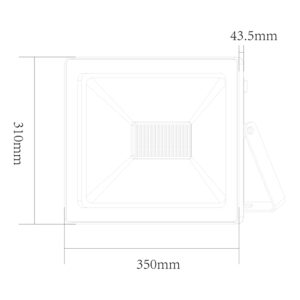 LED Προβολέας 150W ACA Λευκός 110° 12000lm Αδιάβροχος IP66 3000K – Q15030W
